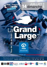 Le grand large, tour de l'Ile de Groix. Le dimanche 14 juillet 2013 à Groix. Morbihan. 